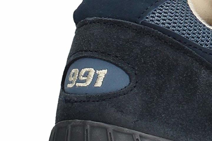 New Balance 991 NB 991 heel logo