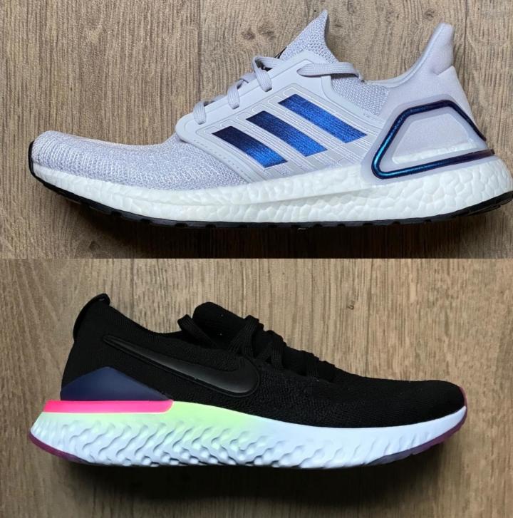 Adidas ultra boost vs nike hot sale epic react