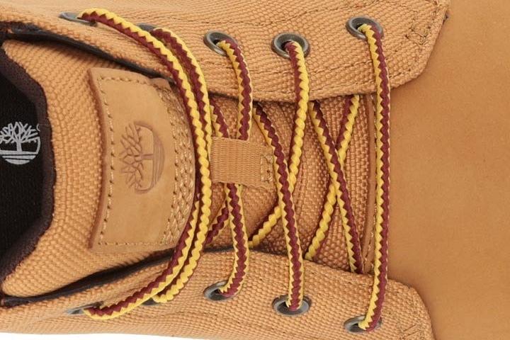 timberland updates Davis Square Mixed-Media Chukka laces