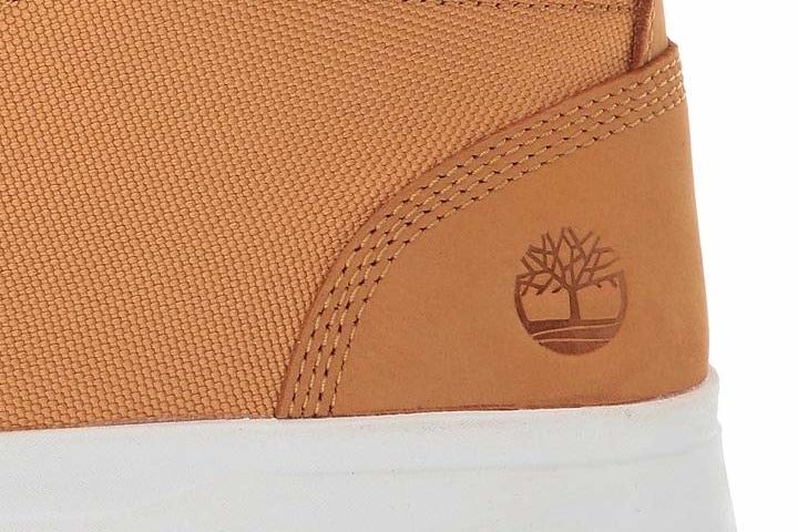 timberland updates Davis Square Mixed-Media Chukka logo