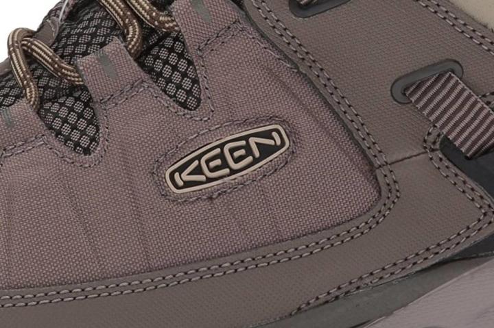 KEEN Targhee Exp WP offers enhanced grip on rocky surfaces logo