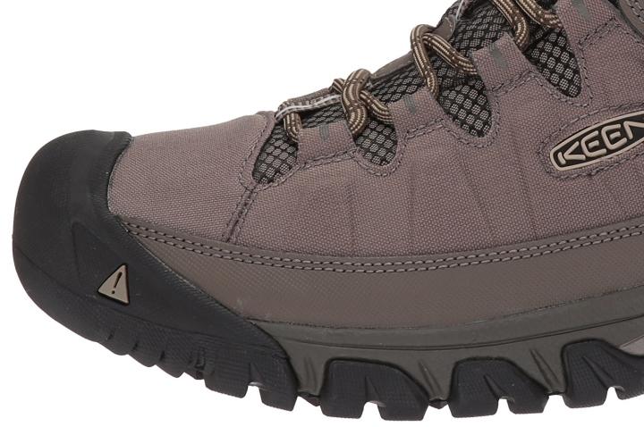 KEEN Targhee Exp WP offers enhanced grip on rocky surfaces upper