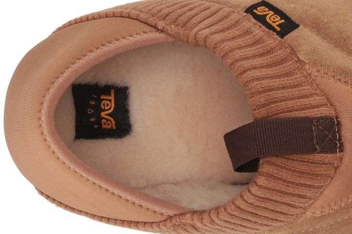 You want a shoe with a lightweight EVA midsole and cushioned footbed for a slipper-like comfort Shearling insole