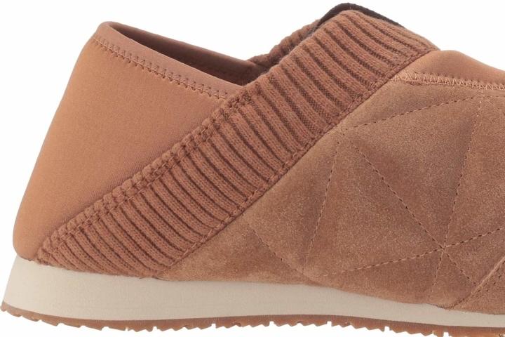 You want a shoe with a lightweight EVA midsole and cushioned footbed for a slipper-like comfort Shearling midsole