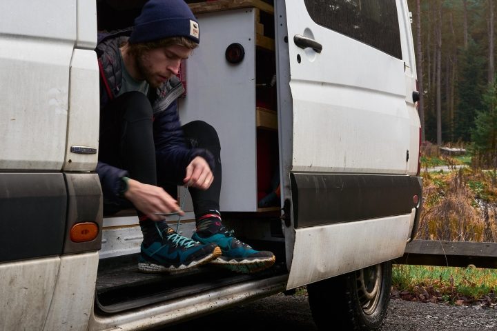 Nike Juniper Trail on Feet Lacing