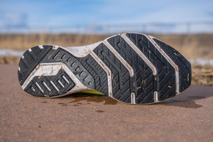 Outsole design on brooks door Launch 8