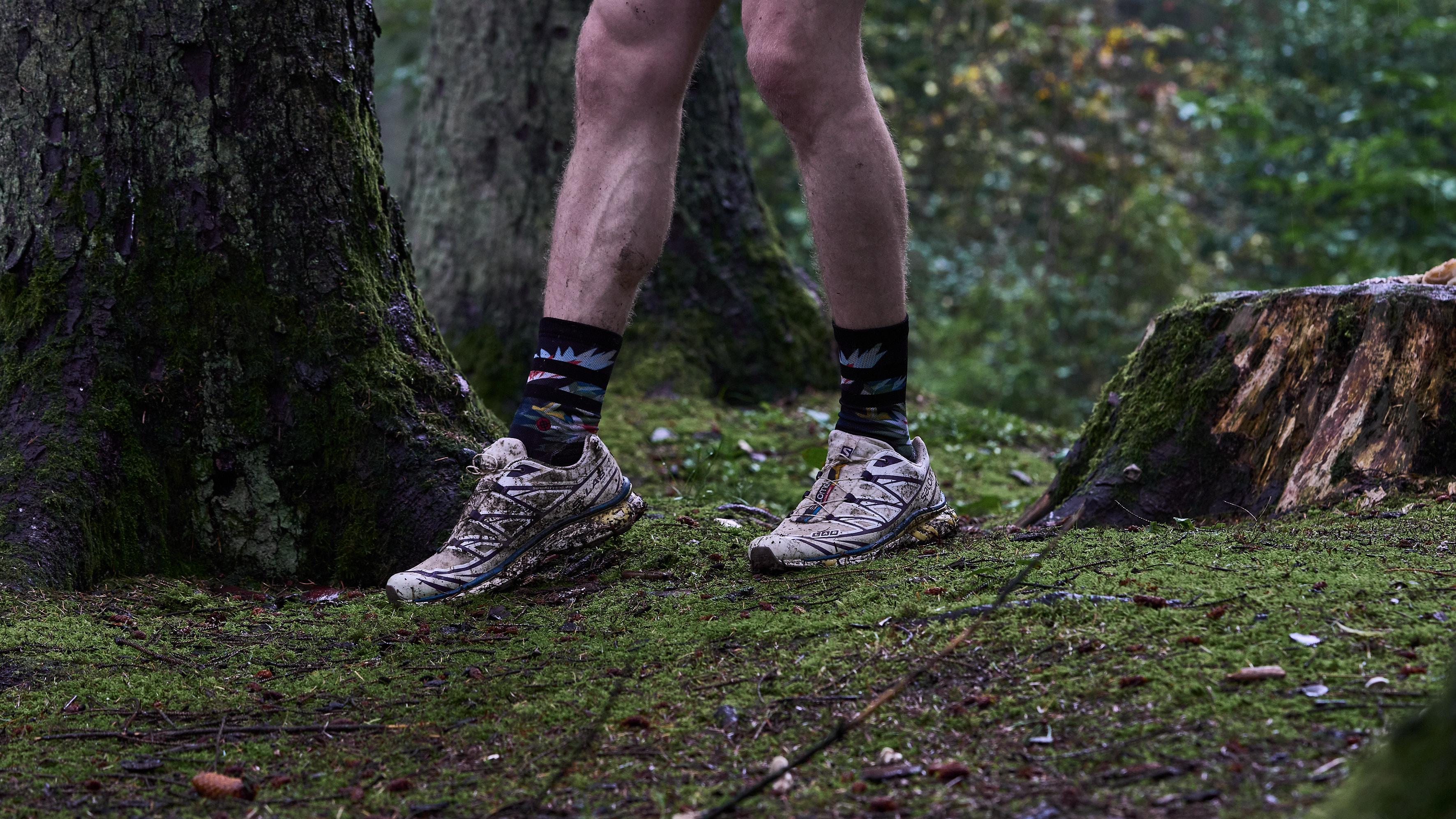 Taking to the trails in the Salomon Speedcross 4 shoes and OMM