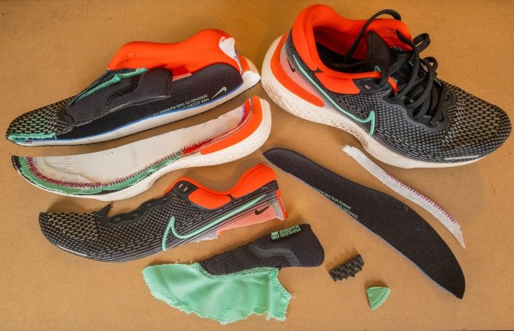 nike zoomx invincible run pieces of the shoe