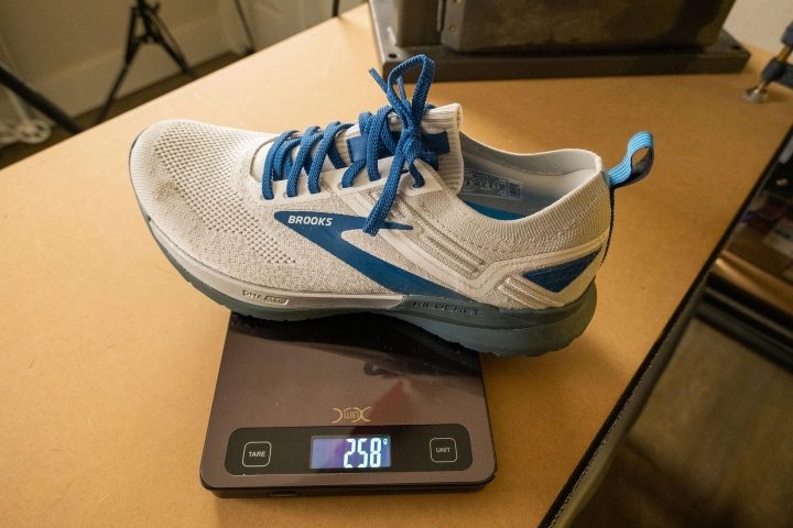 Brooks Ricochet 3 on a scale