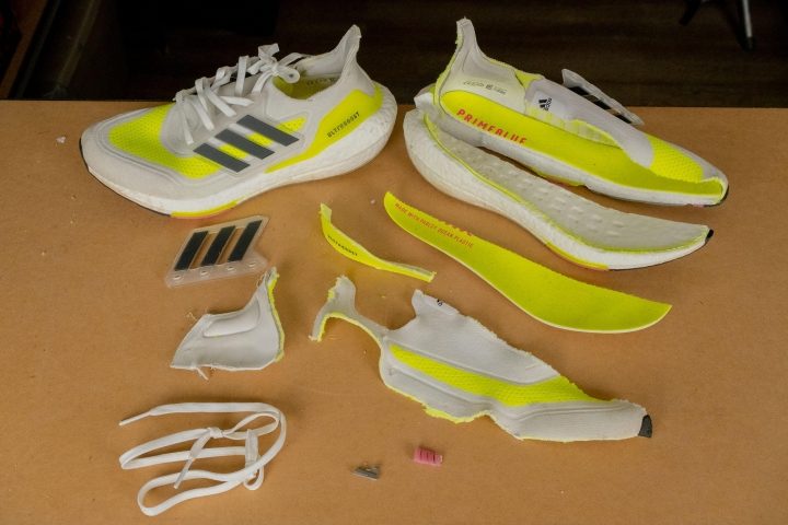 Adidas Ultraboost 21 pieces of the shoe