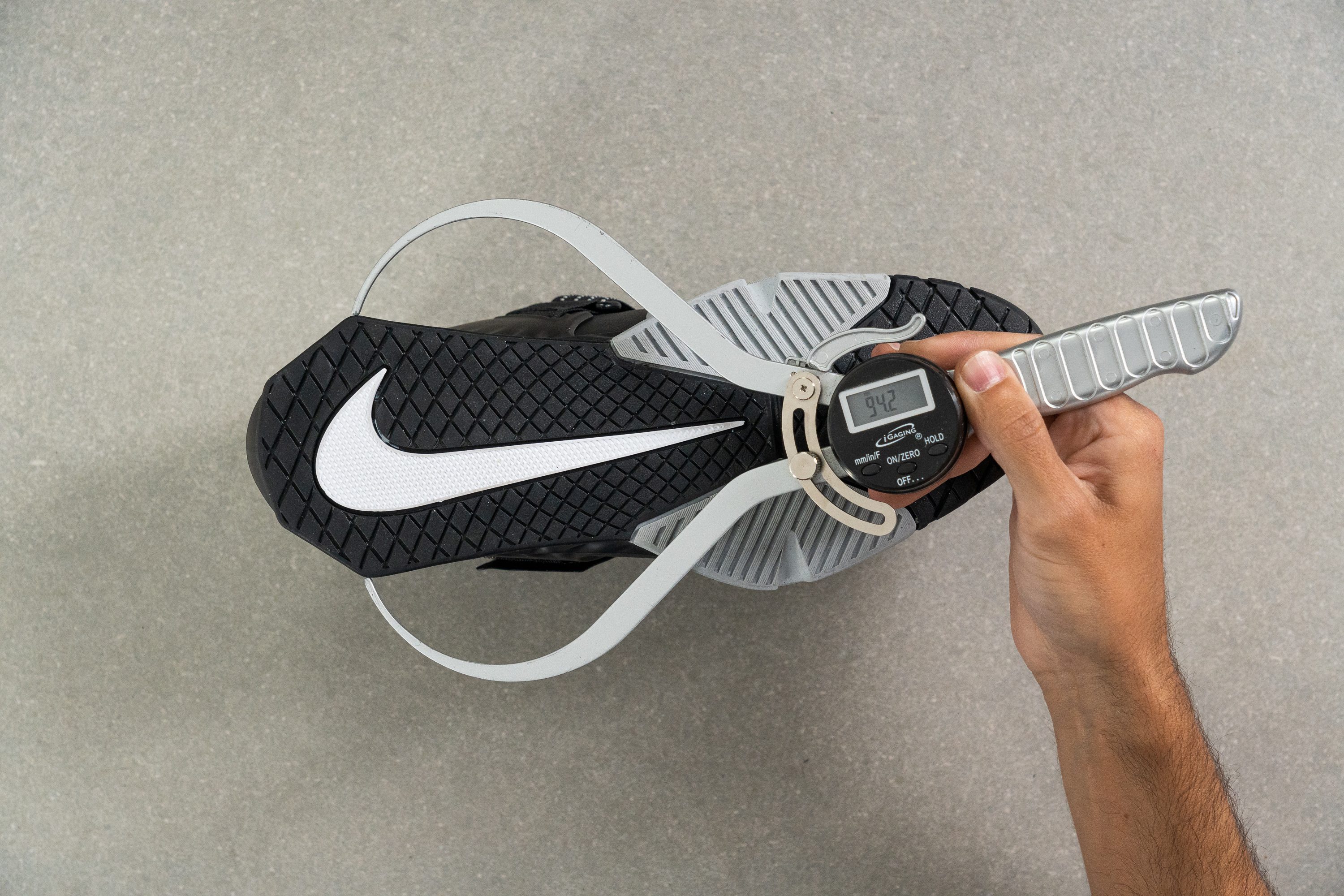 Nike Savaleos Midsole width in the heel