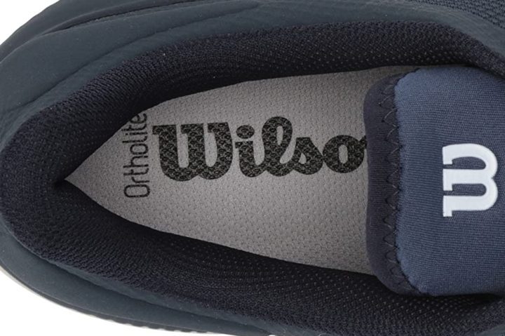 Outsole has begun to wear after only 2 days on the court wilson-kaos-swift-insole-ortholite-tongue