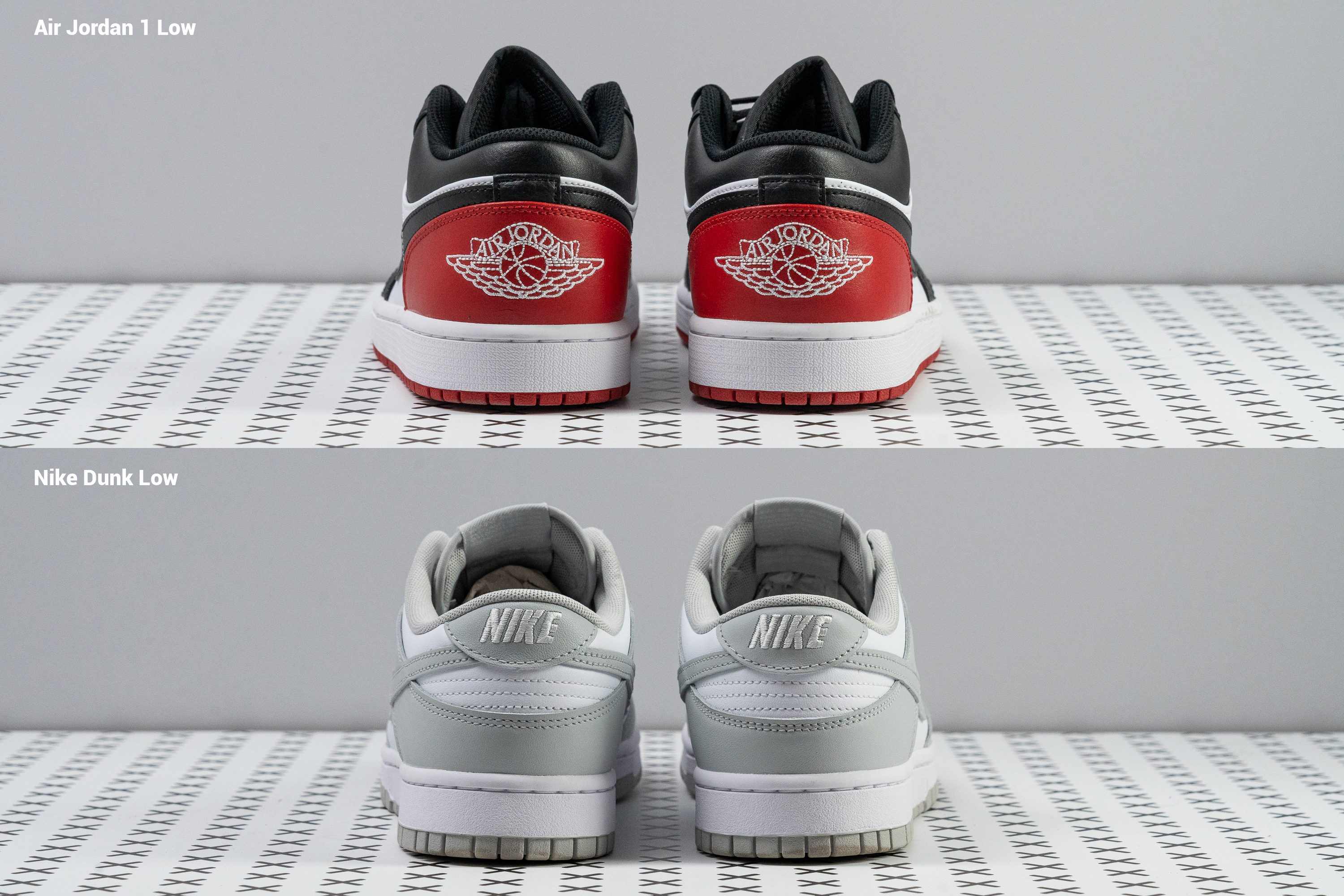 Difference between nike dunks and jordan 1 best sale