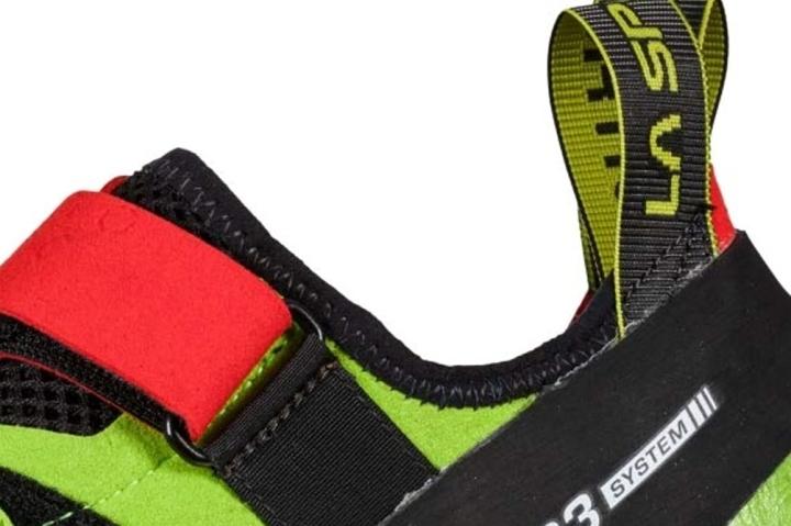 This offering is a moderately downturned climbing shoe just like the Kubo. The collar