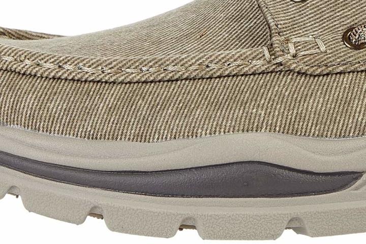 skechers How go walk arch fit-goodman taupe grey white men casual shoes 216183-tpe for flat feet