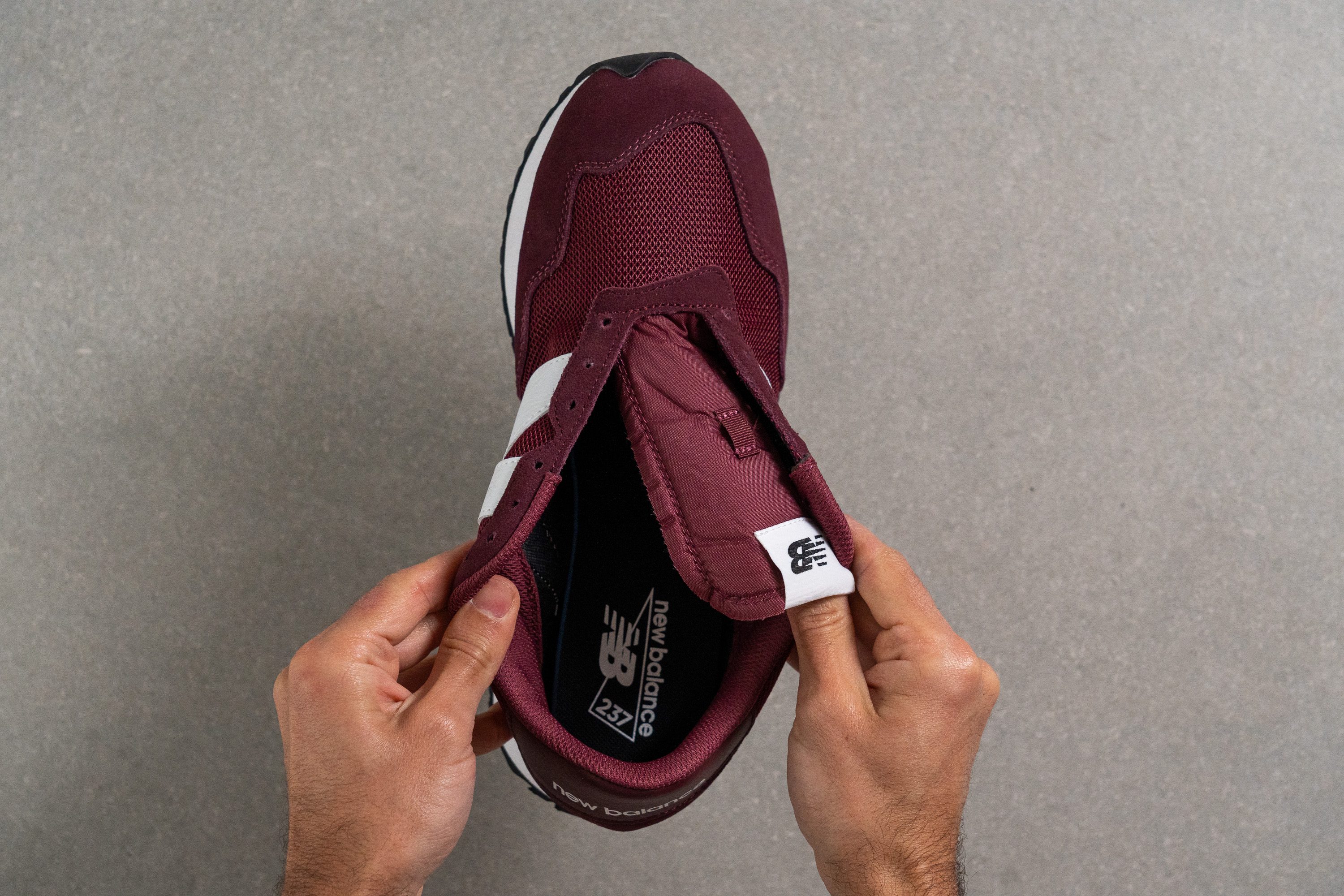 New Balance 237 Tongue: gusset type_gusset
