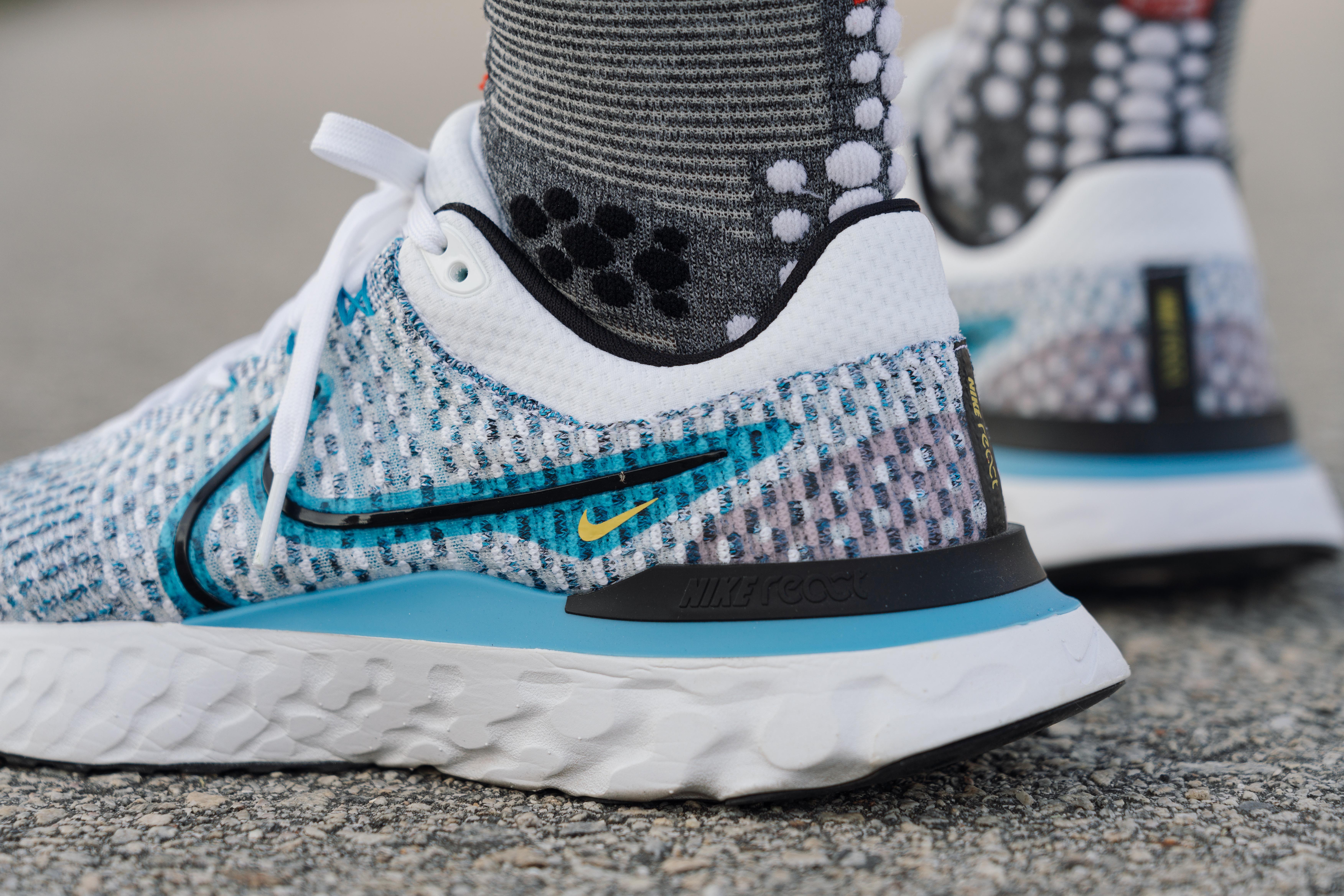 nike react infinity run flyknit blue