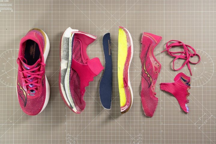 Pieces of a shoe saucony endorphin pro 3