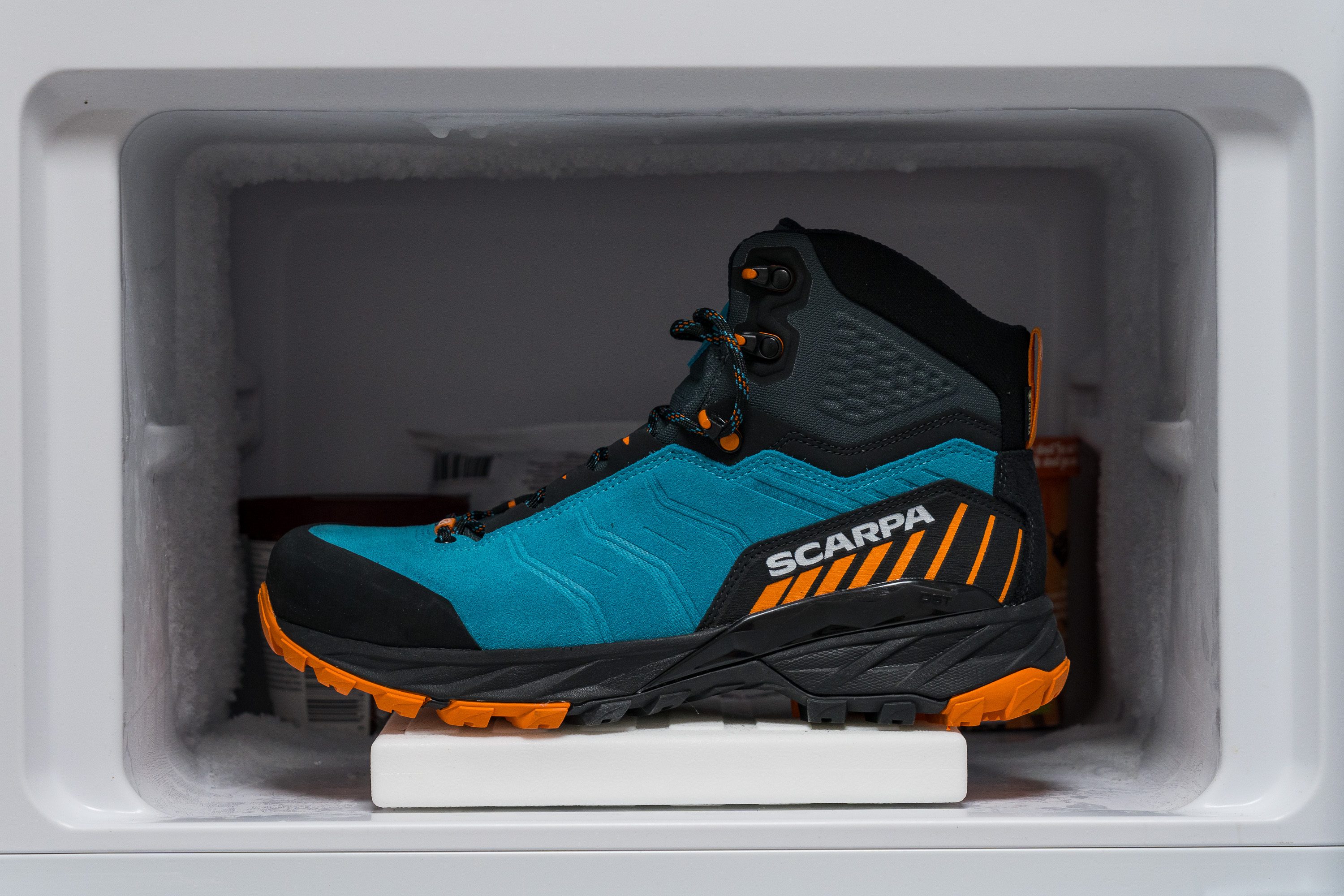 Scarpa Rush TRK GTX Difference in midsole softness in cold