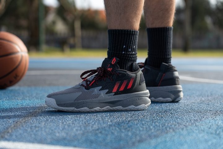 Cut in half Adidas Dame 8 Review RunRepeat