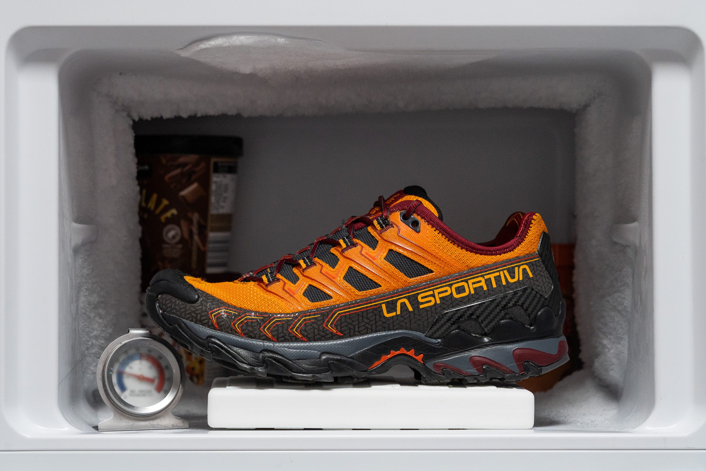 La Sportiva Ultra Raptor II Midsole softness in cold (%)