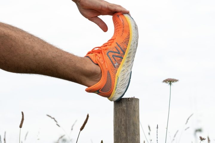 New Balance fresh foam v12 outdoor stretching