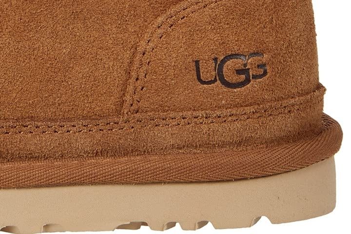 Кожаные зимние угги ugg mini ugg-neumel-low-heel