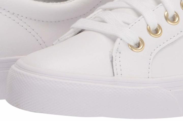 Keds Jump Kick Leather: a gold touch for class keds-jk-leather-toebox
