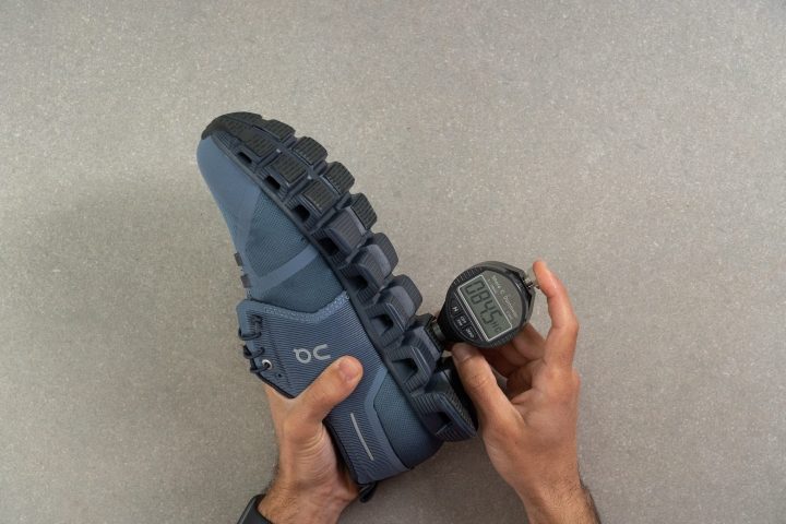 on cloud 5 waterproof outsole rubber durometer
