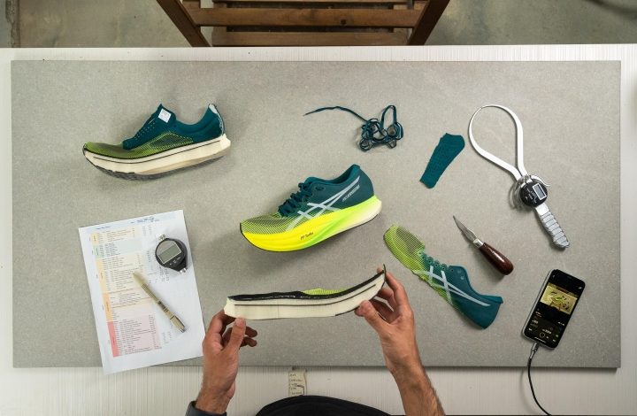 ASICS KASSL Editions 'Crafts for Minds' Green medidas en el laboratorio