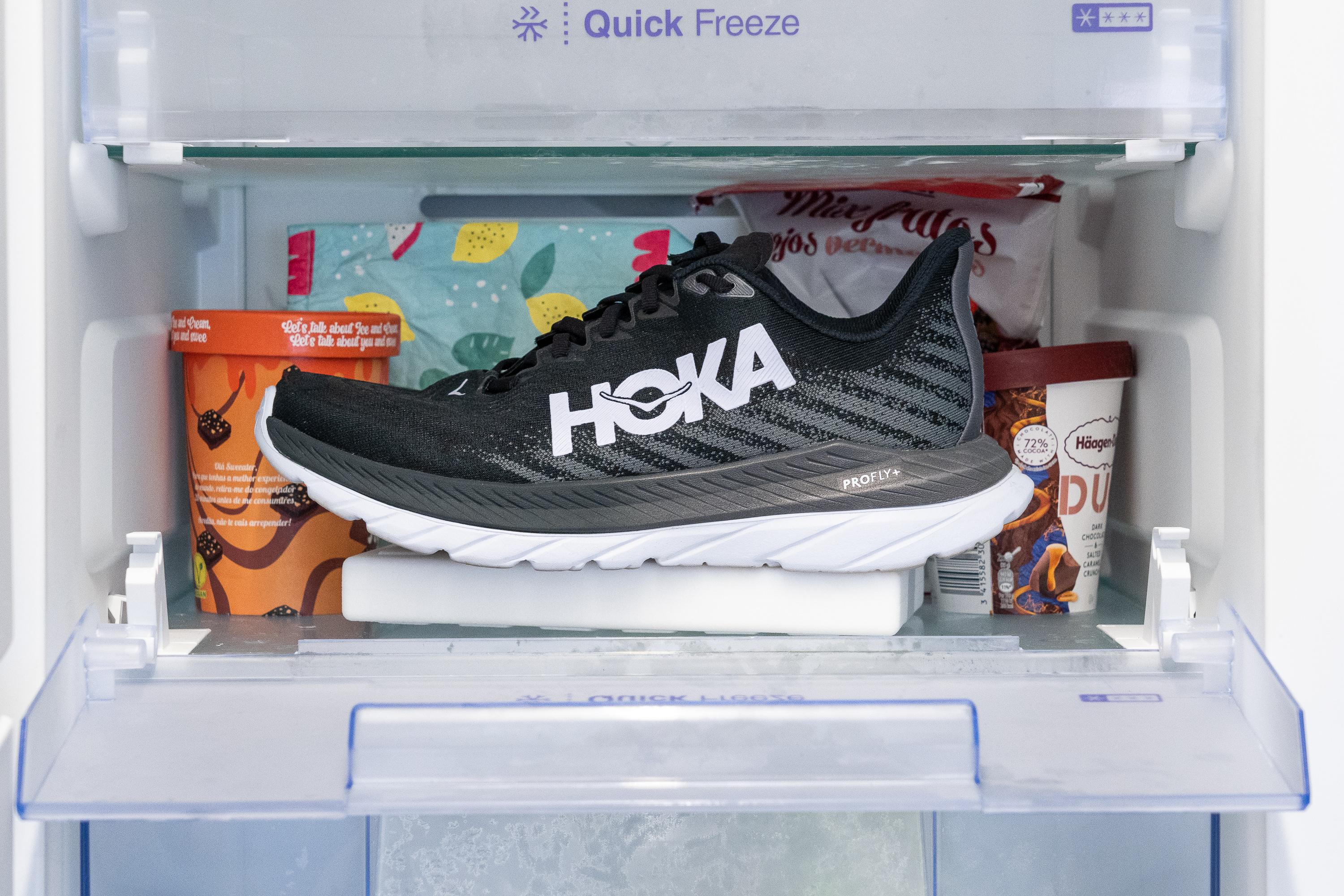 Hoka-Mach-5-foam-freezer-test