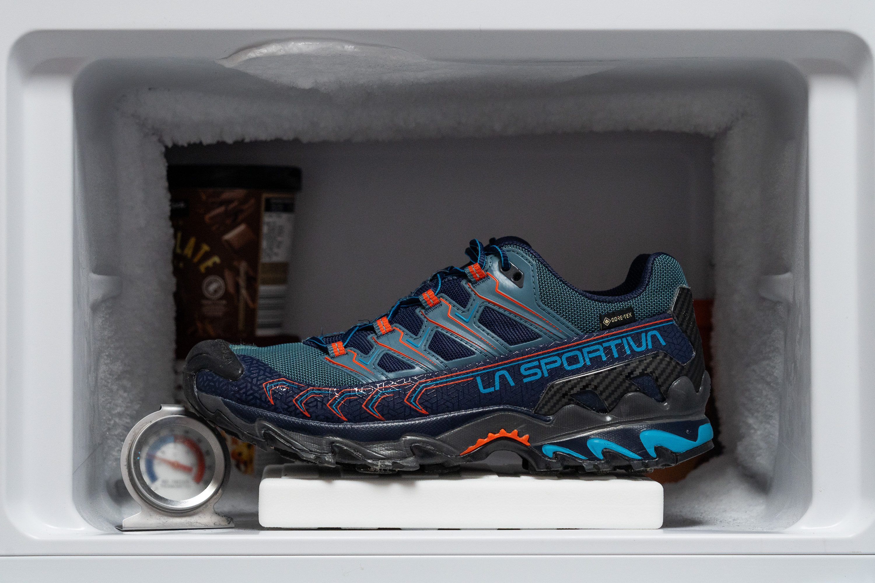 La Sportiva Ultra Raptor II GTX Midsole softness in cold (%)