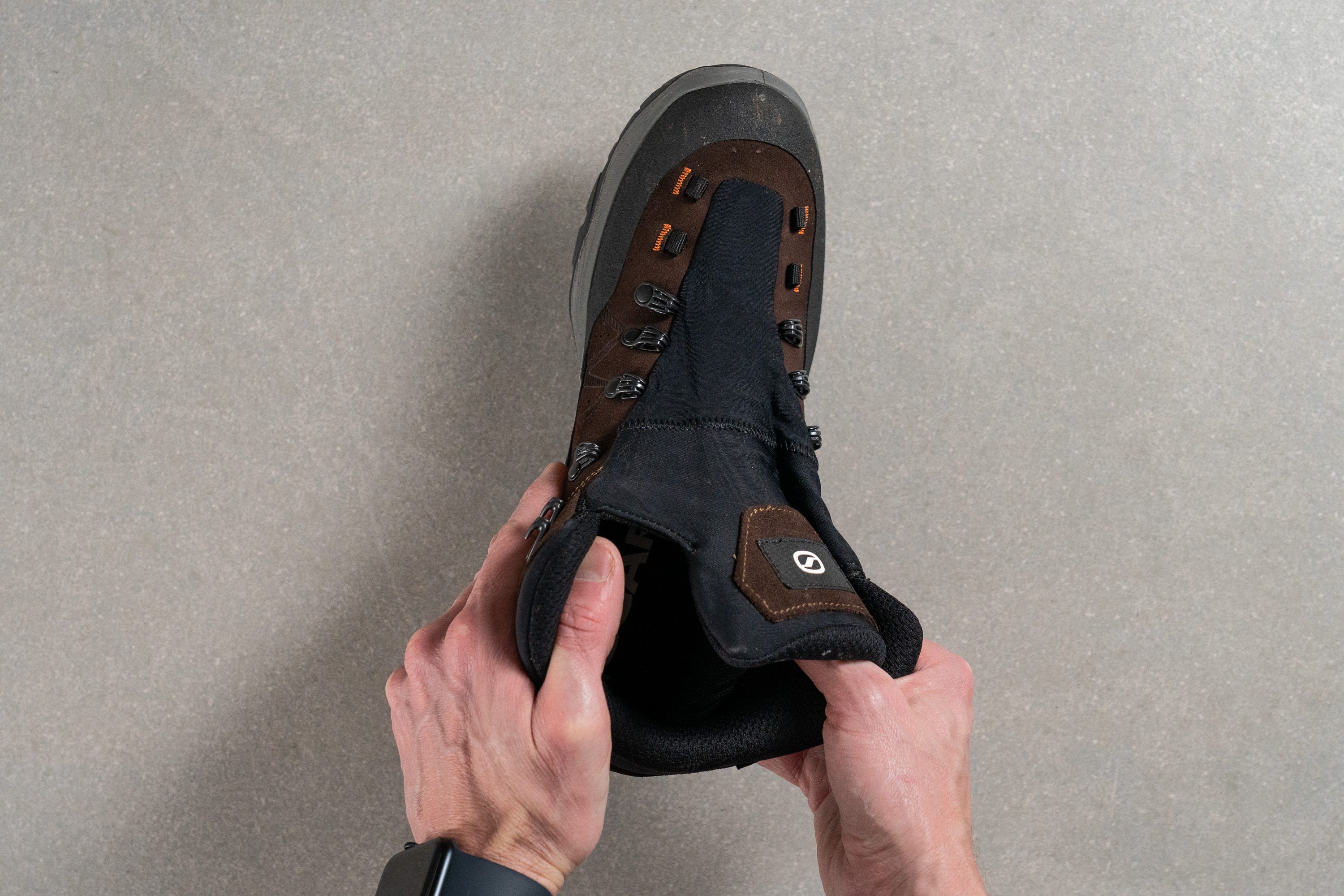 For a boot with a more natural, foot-shaped silhouette, we recommend checking out the Tongue: gusset type