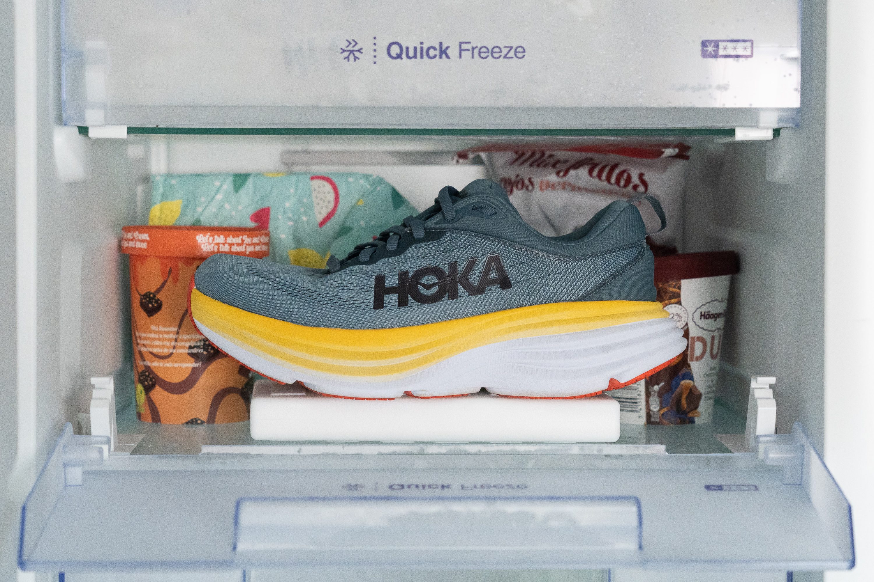 Hoka Bondi 8 prueba- ongelador