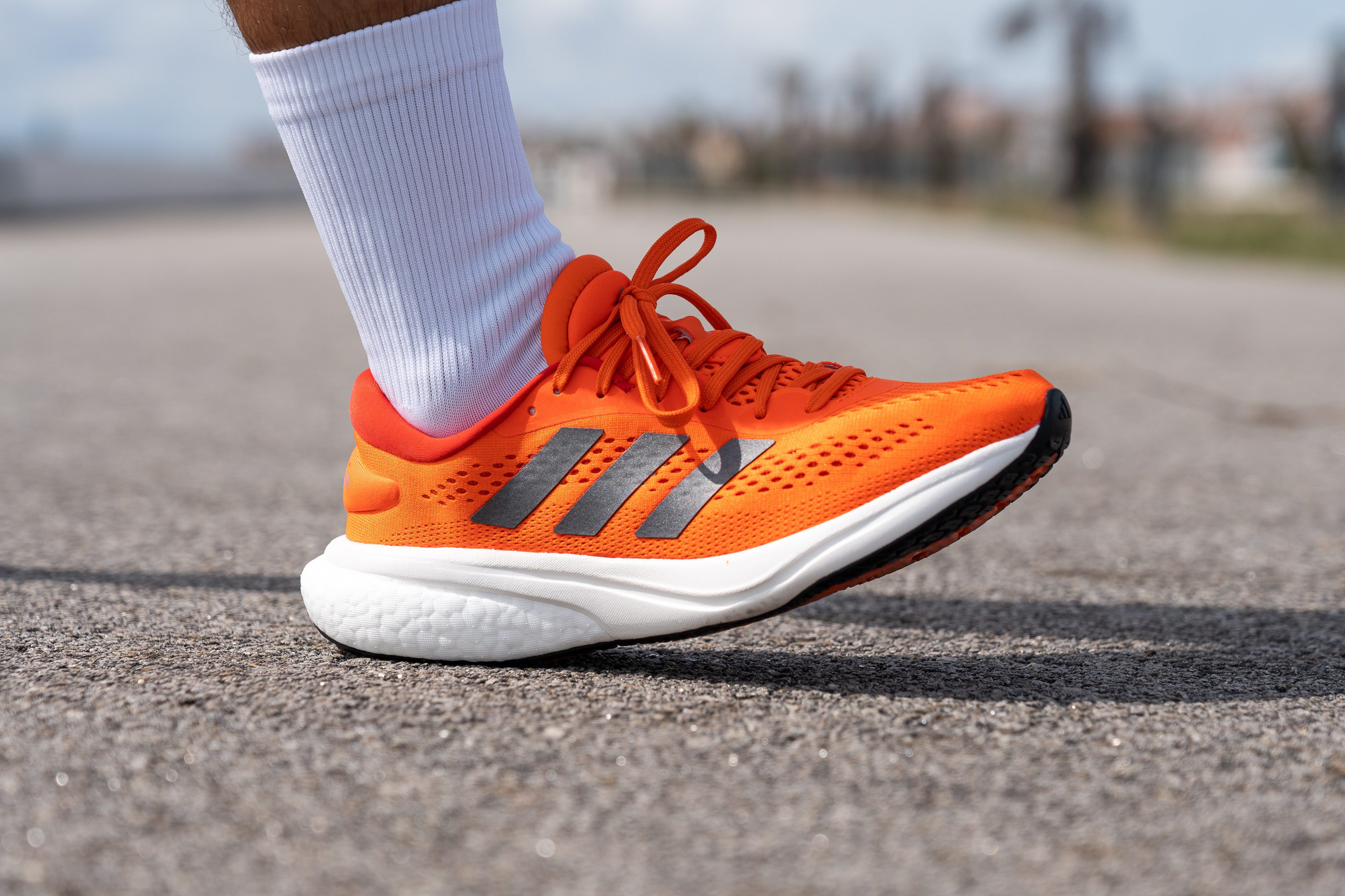 Adidas orange running shoes online