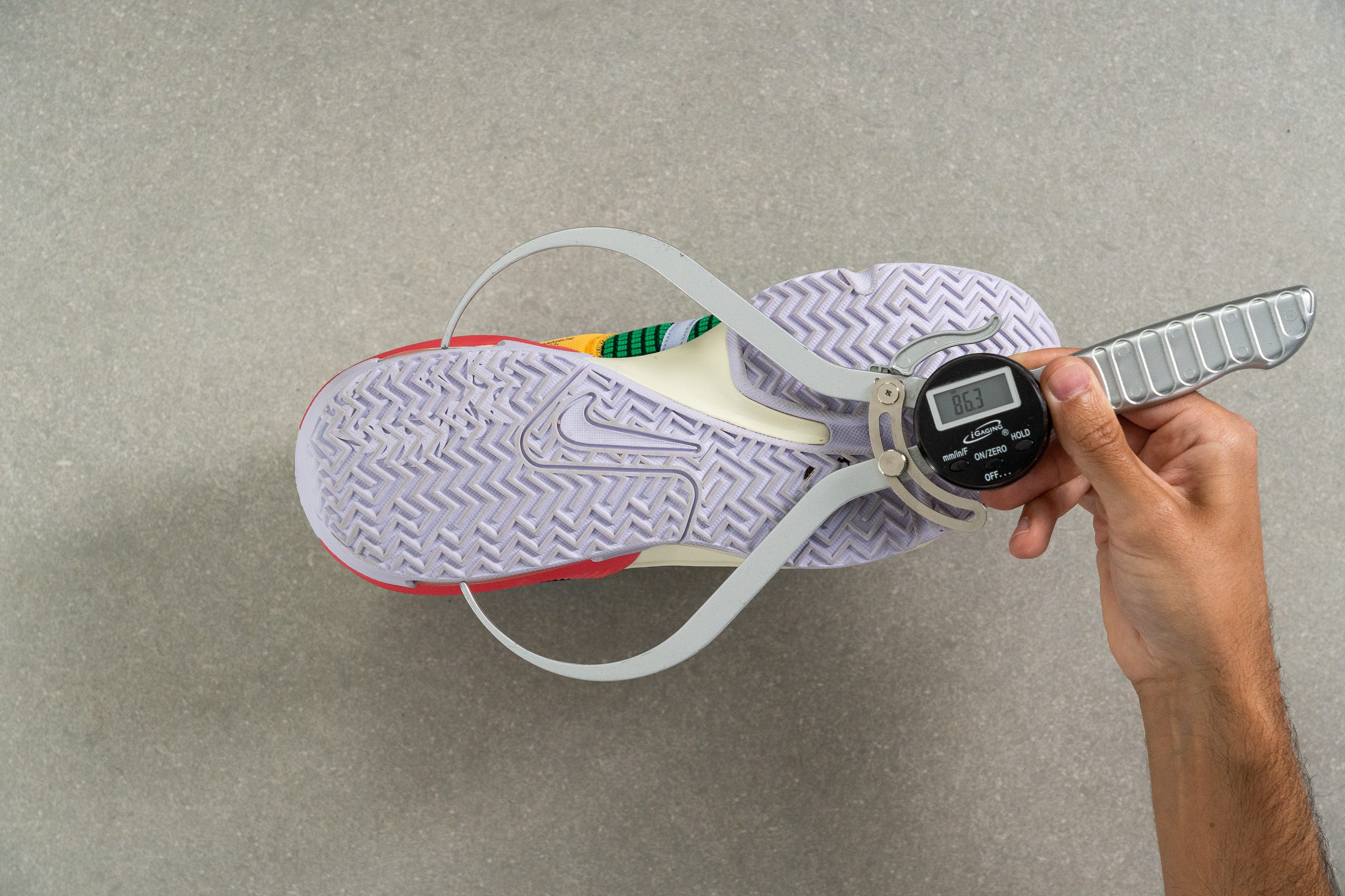 Nike Lebron Witness 7 Midsole width in the heel