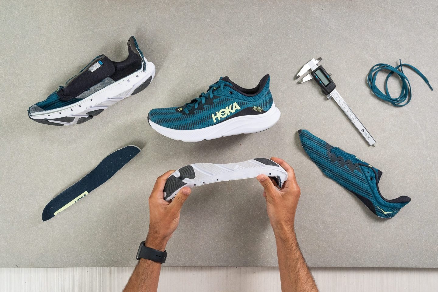 Cut in half Hoka Solimar Review RunRepeat