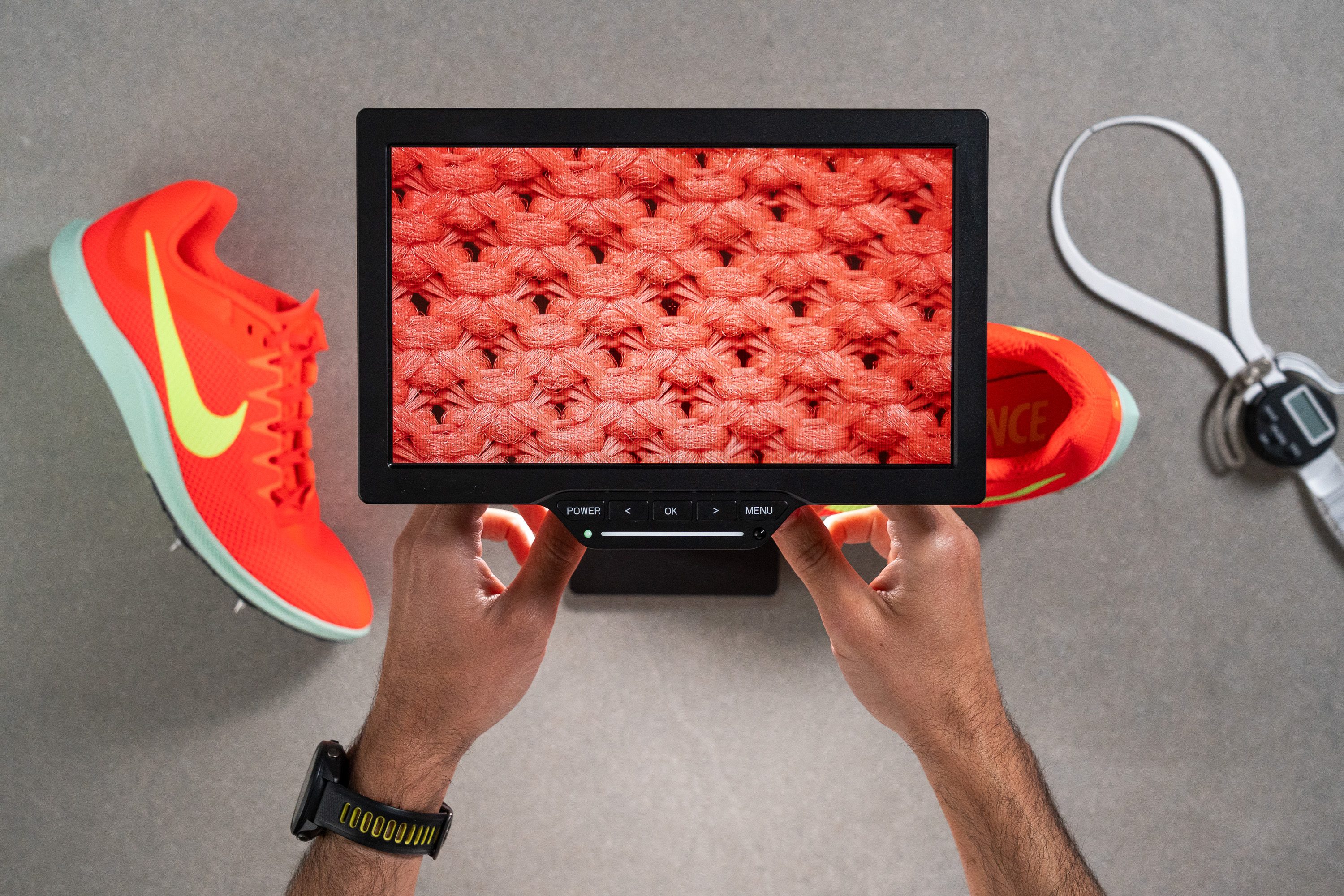 Nike Zoom Rival Distance mesh microscope