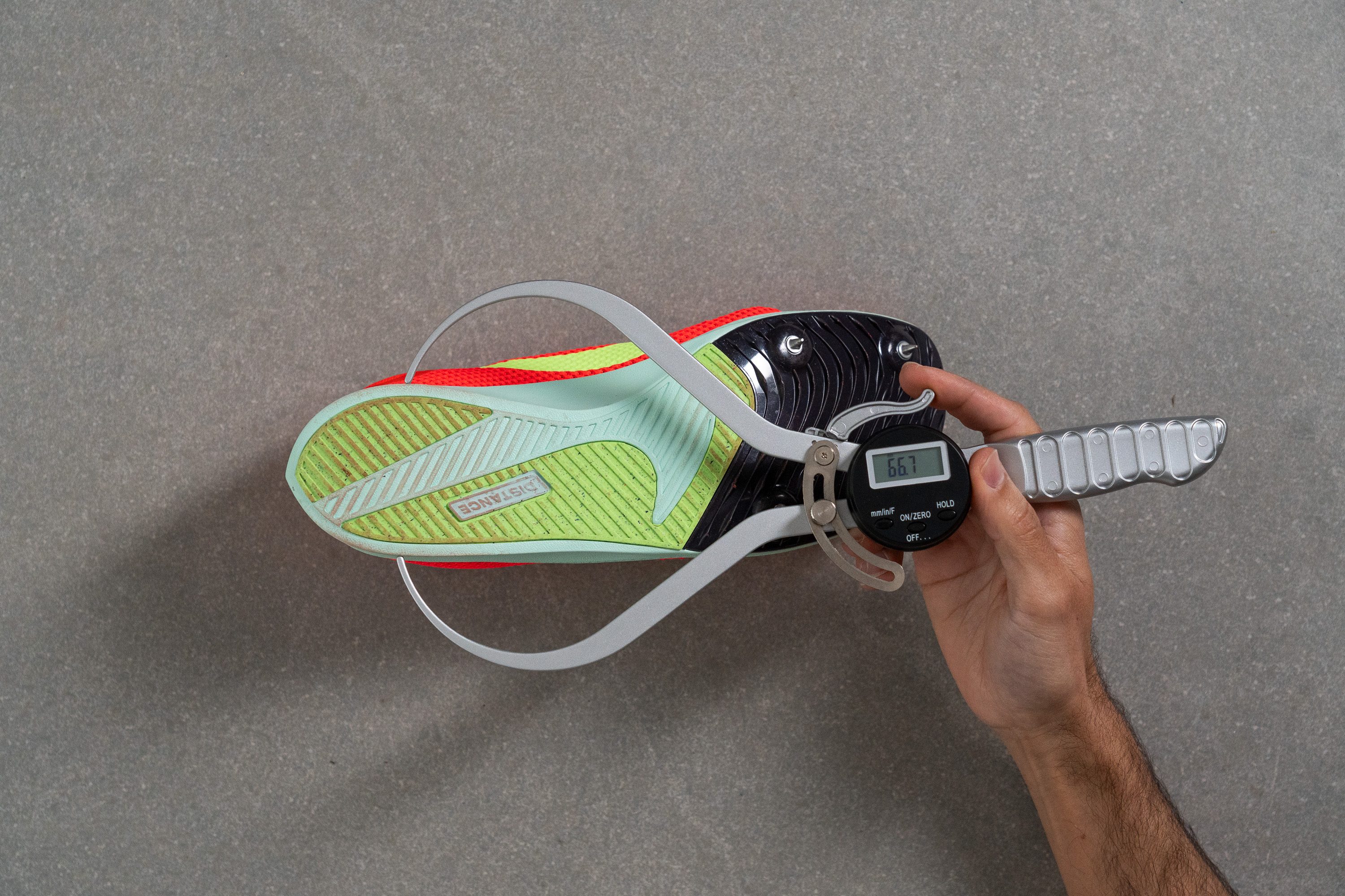 Nike Zoom Rival Distance Midsole width - heel