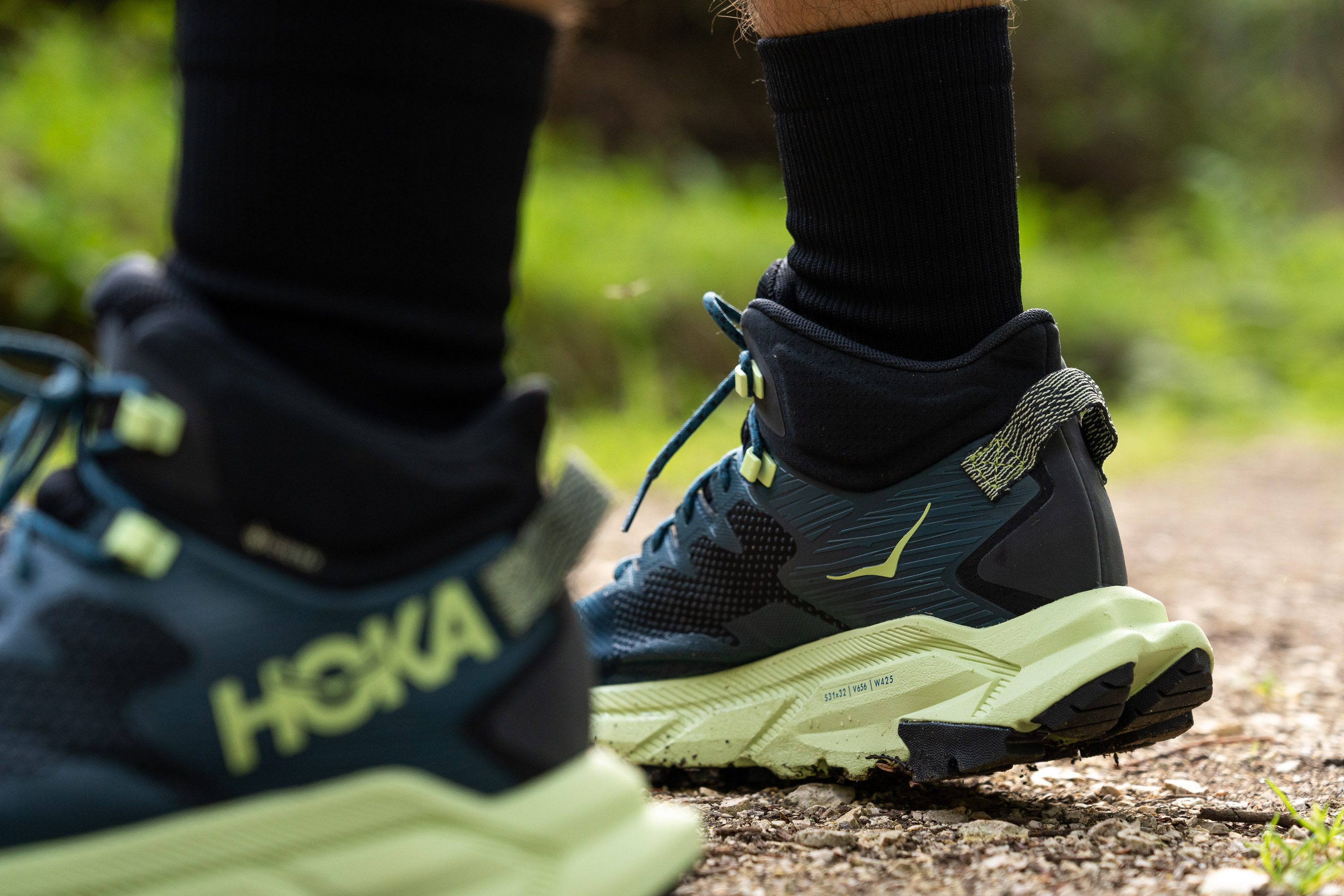 Hoka Trail Code GTX heel cushioning