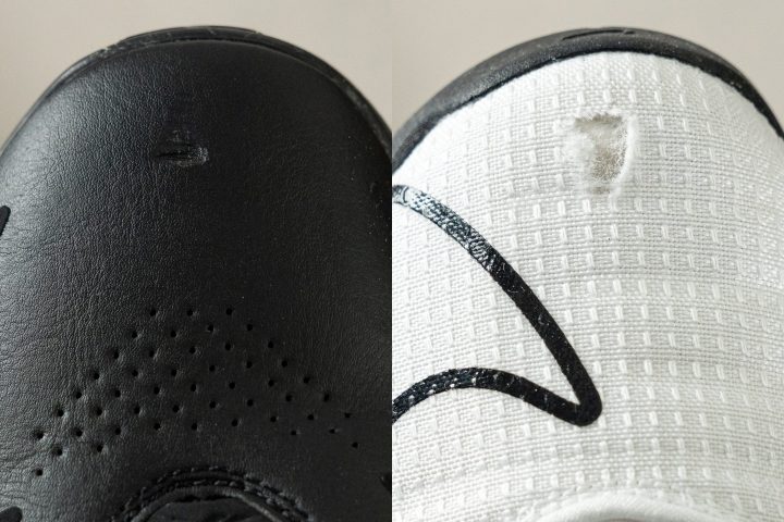 Comparación entre la durabilidad de la puntera de las Reebok Legacy Lifter III y la de las Nike Romaleos 4