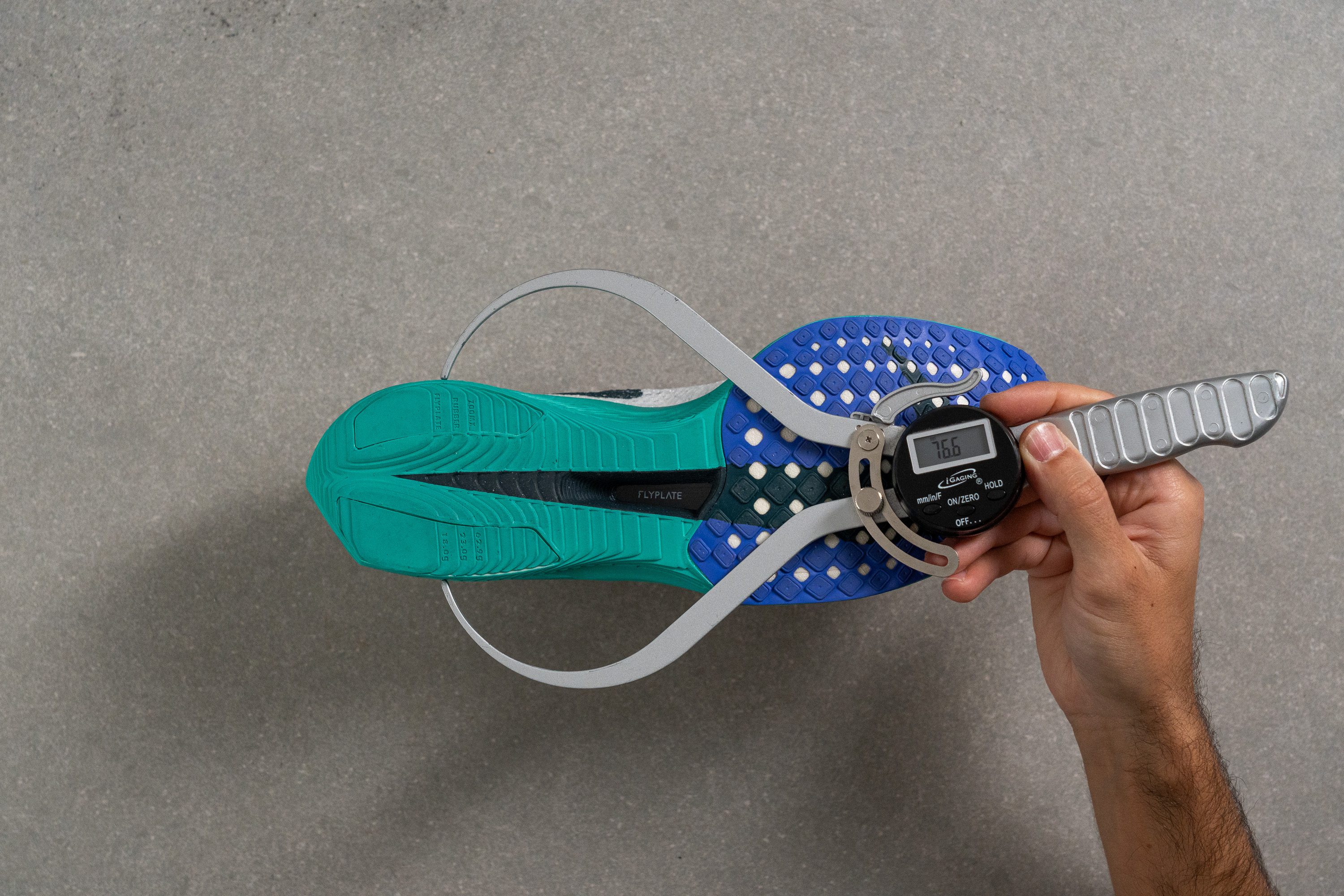 Nike Vaporfly 3 Midsole width in the heel