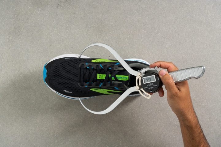 Brooks Adrenaline GTS 23 Toebox width at the widest part