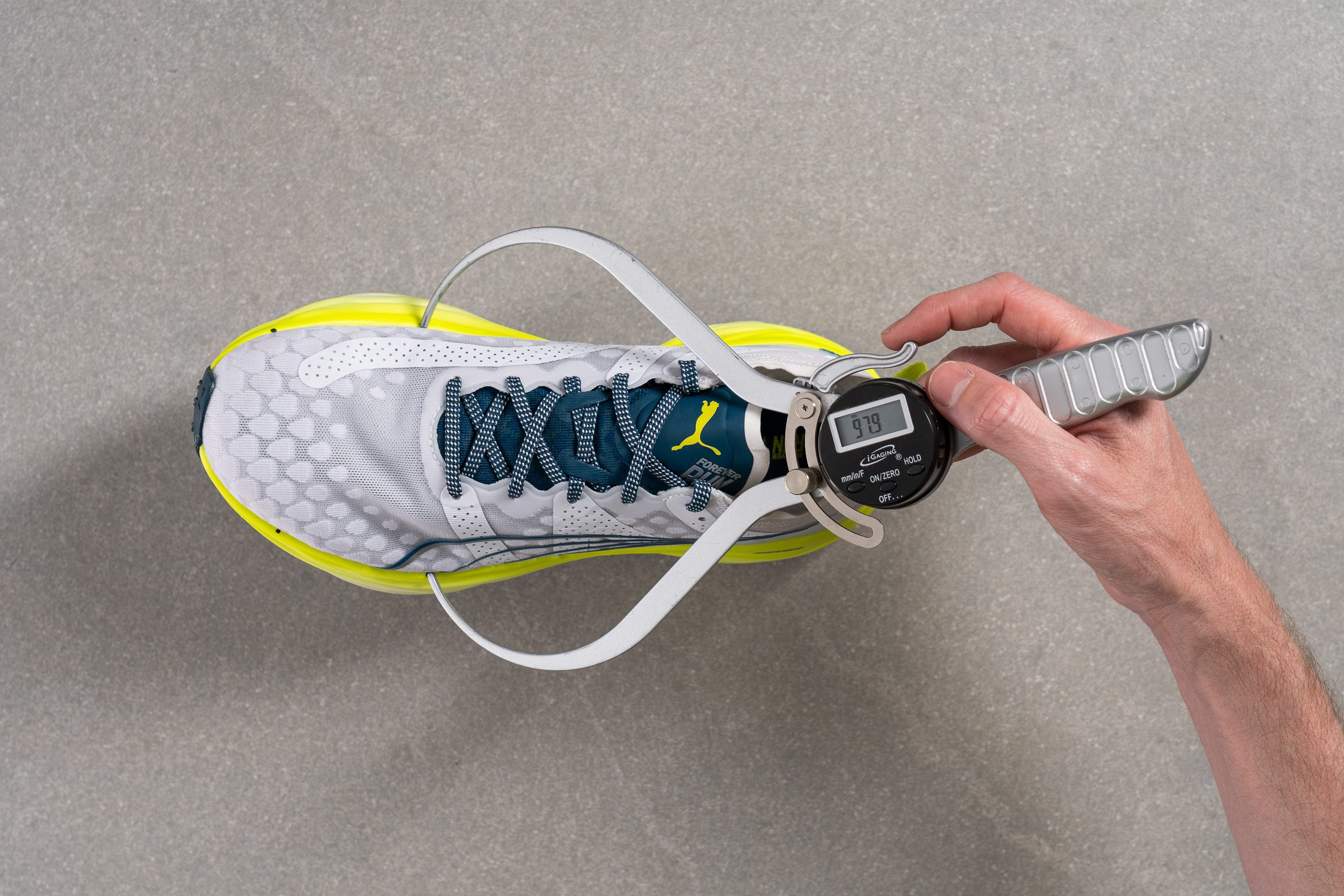 PUMA ForeverRun Nitro Toebox width at the widest part