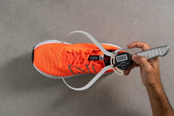 New Balance Fuelcell Propel v4 Toebox width at the widest part