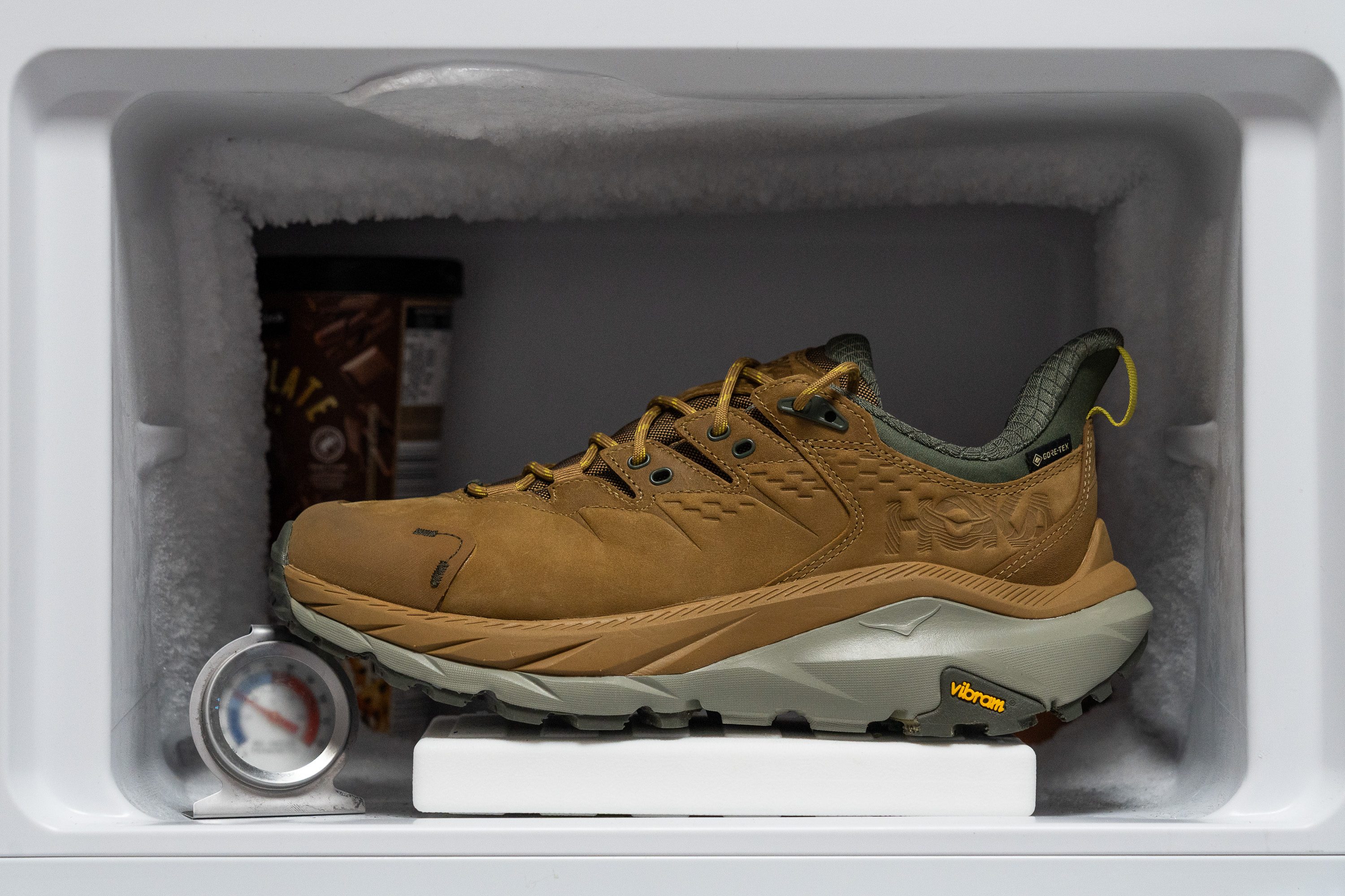 Hoka Kaha 2 Low GTX Midsole softness in cold (%)