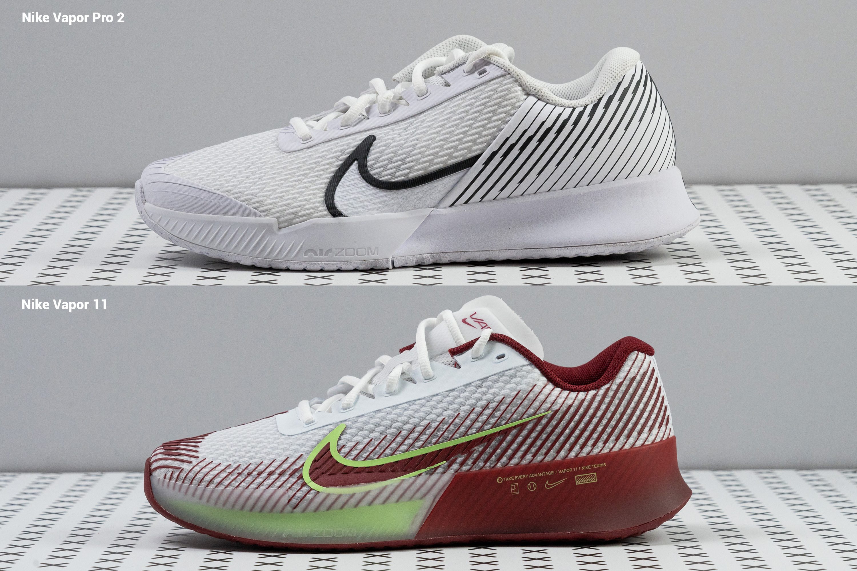 NikeCourt Vapor Pro 2 vs Nike Vapor 11 comparison