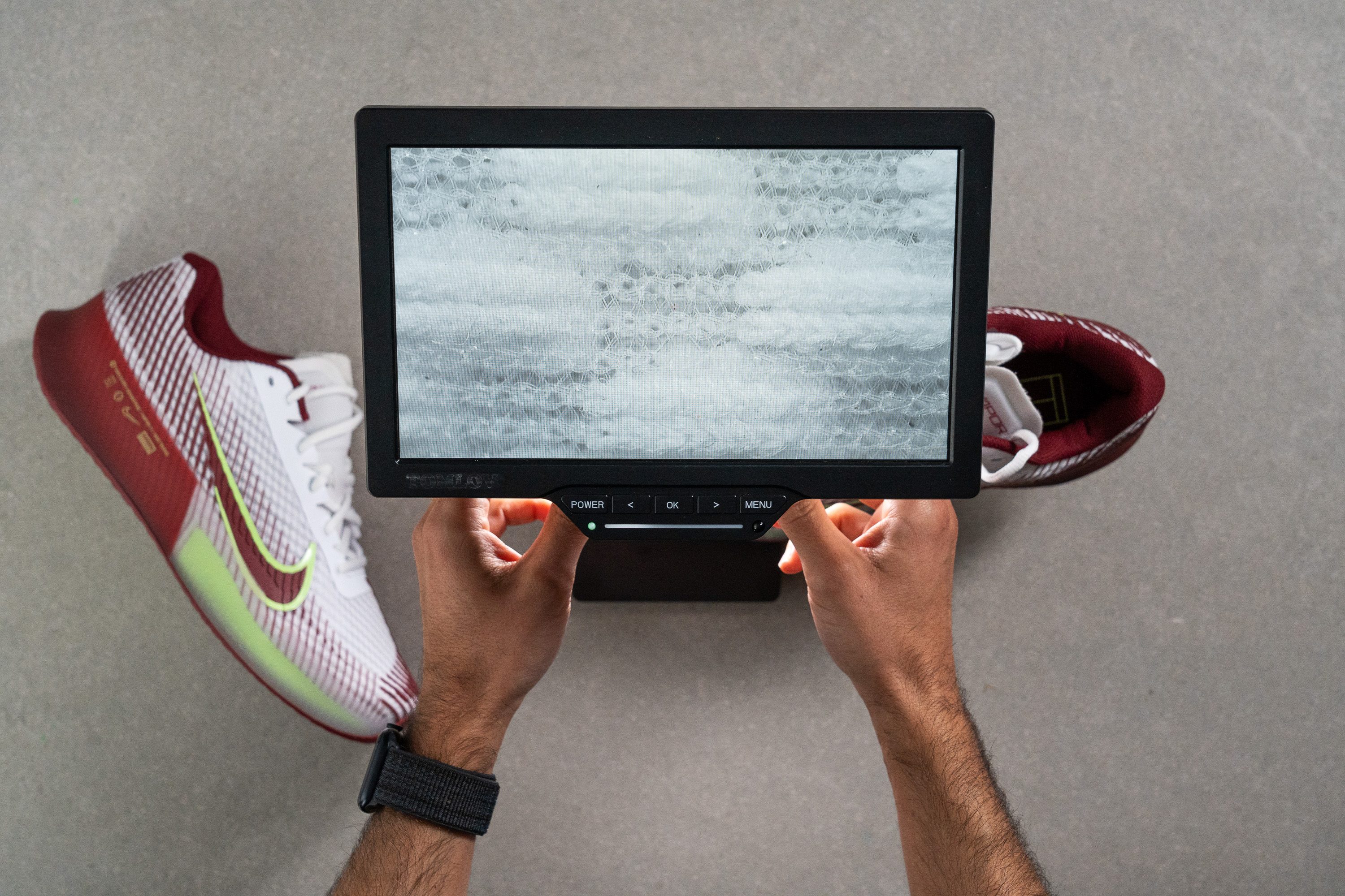 NikeCourt Air Zoom Vapor 11 microscope