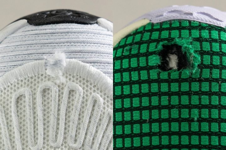 Nike JR CR7 Dry Tee Toebox durability comparison