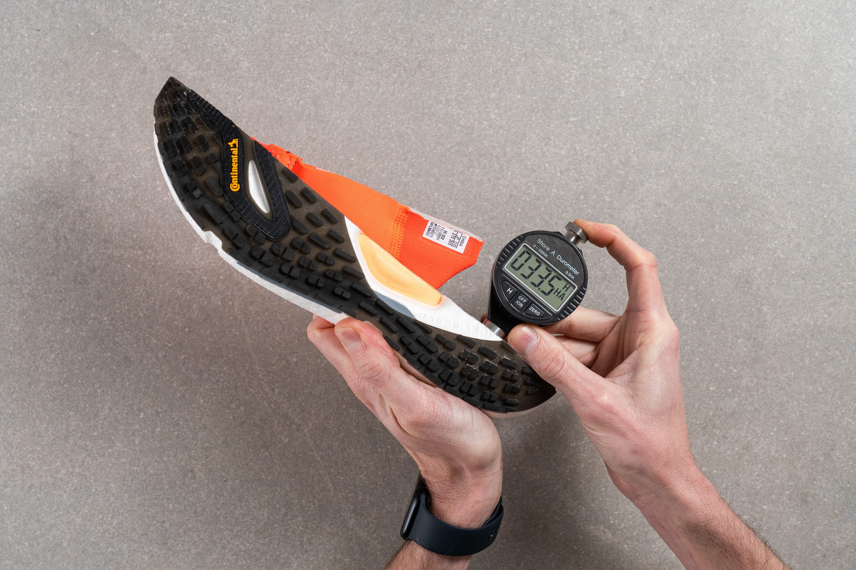 Adidas Solarboost 5 Midsole softness durometer